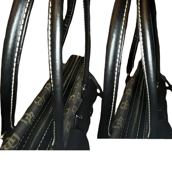 Dooney & Bourke Vintage Shadow Mono Canvas Anniversary Signature Satchel - Picture 11 of 15